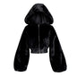 Women's Winter Fabulous Fluffy Hooded Fur Jacket