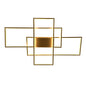 KOMORE Neutral Style Rectangular LED Semi Flush Ceiling Light,  White / Stepless Dimming for Office, Living Room, Bedroom
