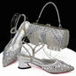 Italian Design Three-Dimensional Women's Bags And Ladies Heel Shoes