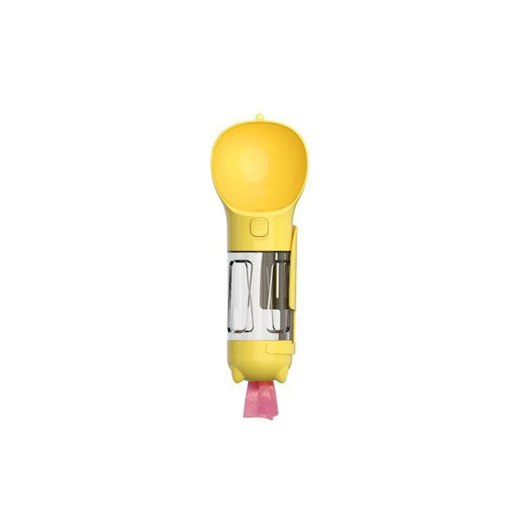 300/500ml Pet Water Food Dispenser 3 in 1 with Trash Bag Box and Shovel Pet Dog Water Bottle Leak Proof Dog Food Feeder