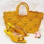 2022 Rivet Style Women Shoes and Bag to Match in Color matching High Quality
