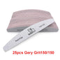 5/25Pcs/Lot Nail File Mix Color 80/100/150/180/240 Grit Professional Sandpaper Cuticle Remover Buffer Files Manicure Tool Set