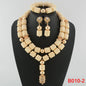 Traditional Nigerian Wedding Artificial Coral Beads Bridal Jewelry Sets African