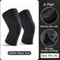 Compression Knee Support Sleeve - Elastic Breathable Brace for Sports Basketball Running Gym