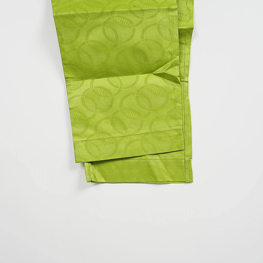 Men's Traditional Agbada 2PCS Green Bazin Riche Shirt and Pant