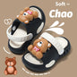 Children's Flip Flops, Anti Slip and Lightweight, Children's Hole Shoes, Soft Soled Cartoon Beach Shoes for Boys and Girls