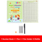 4pcs Sank Magic Practice Copybook Pen Preschools Kids Calligraphy English Verison Free Wiping Children Reusable Writing Book