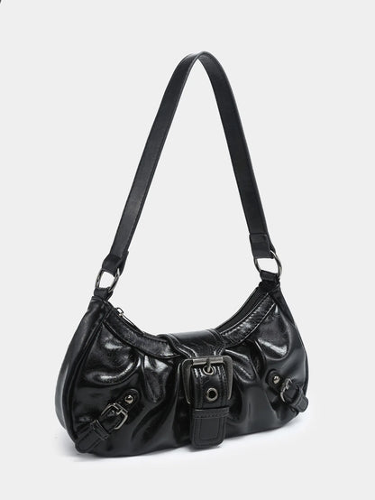 Hot Selling Maillard-Style Retro Small Bag Spicy Girl Y2K Wasteland-style Vintage Leather Shoulder Armpit Bag 2025