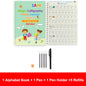 4pcs Sank Magic Practice Copybook Pen Preschools Kids Calligraphy English Verison Free Wiping Children Reusable Writing Book