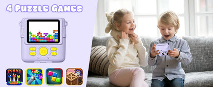 Kids Digital Camera 2.4" 1080P HD Video Camera Portable Instant Print Camera with 32GB Card, Birthday Gift for Boys Girls 3-12