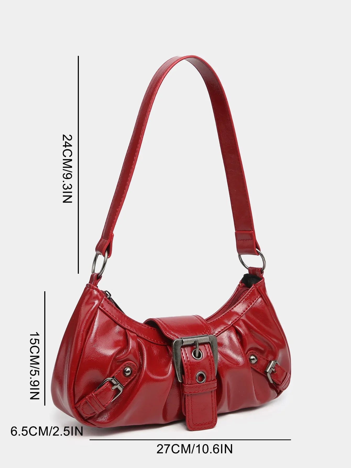 Hot Selling Maillard-Style Retro Small Bag Spicy Girl Y2K Wasteland-style Vintage Leather Shoulder Armpit Bag 2025