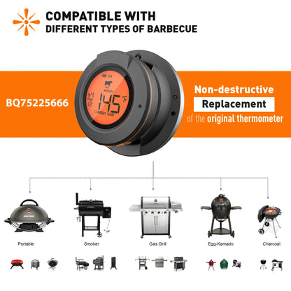 Wireless Meat Thermometer Digital Bluetooth Cooking Food Thermometer BBQ Grill Oven Smoker Support 2/4 Probe Free App Control