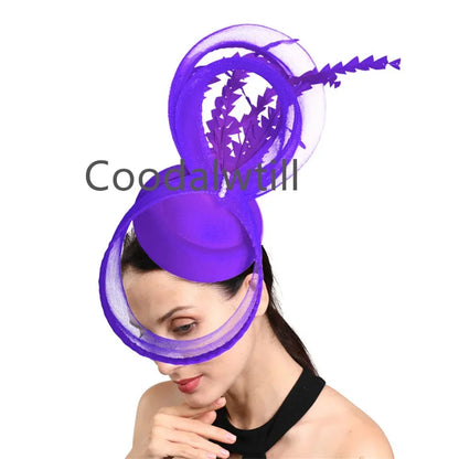 Ladies Royal Ascot Chapeau Cap Wedding Fascinator Hat Headpiece Women Church