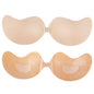 Invisible Push Up Bra for Women Backless Strapless Bra Seamless Front Closure Bralette Underwear Silicone Self-Adhesive Bra Pads