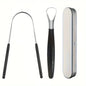 A Stainless Steel Tongue Scraper Designed to Bad Breath, This Reusable Oral Hygiene Tool Serves As a Tongue Cleaning Beauty