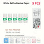 Mini Printer Color Sticker Thermal Paper Label Paper Sticker Photo Papers For PeriPage PAPERANG Poooli 57mm width Photo Printer