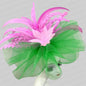 Kentucky Derby Big Fascinator Hat Women Wedding Elegant Feather Pillbox Cap