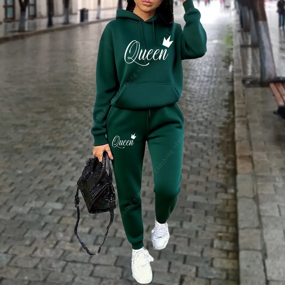 Women's Hoodies 2pcs Suit Tracksuit