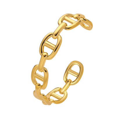 Stainless Steel Bracelet New Premium Unique Design Light Luxury Symbol Engraved Bracelet For Women Jewelry Exquisite Party Gifts