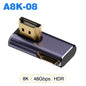 UGOURD HDMI2.1 Cable Adapter mini micro hdmi to HDMI 2.1 Converter 48Gpbs 8K60HZ 4K120HZ for HDTV Projector PS4 PS5 Laptop PC