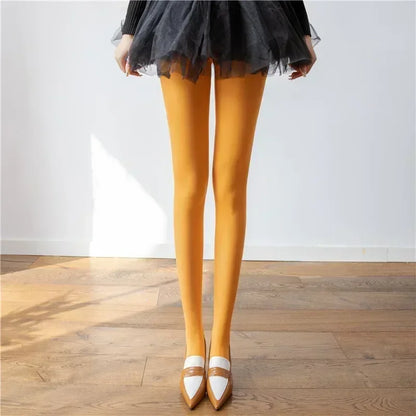 Talenza Women's Tights Slim Stockings Pantyhose Super Elastic Large Size Leggings Red Women's Sexy Tights Spring Autumn Winter