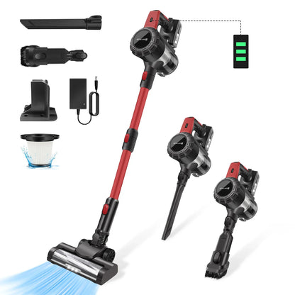 DayPlus Cordless Vacuum Cleaner,3800W 6 in 1,Lightweight Handheld Stick Vacuum,2 Speed 30KPa,for Home Floor Carpet Car Pet Hair