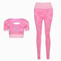 Fitness Leggings Set - High-Quality Polyester Athletic Wear for Women