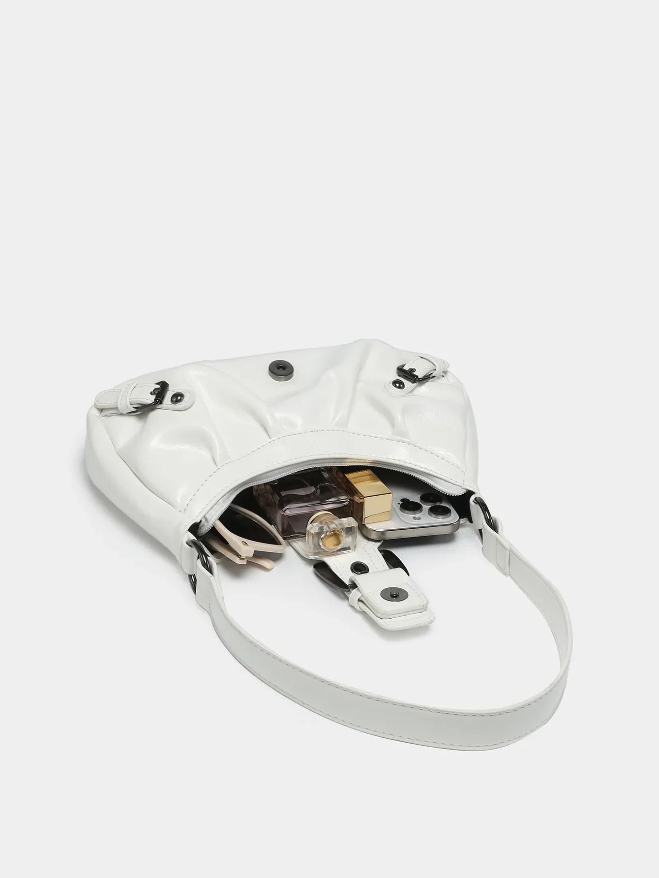 Hot Selling Maillard-Style Retro Small Bag Spicy Girl Y2K Wasteland-style Vintage Leather Shoulder Armpit Bag 2025