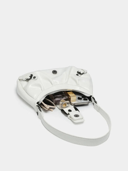 Hot Selling Maillard-Style Retro Small Bag Spicy Girl Y2K Wasteland-style Vintage Leather Shoulder Armpit Bag 2025