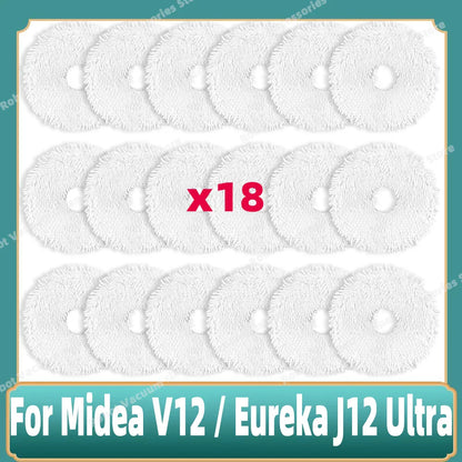 Compatible For 미디어 Midea V12 / Eureka J12 Ultra Main Side Brush Mop Cloth Filter Dust Bag Accessories Spare Replacement Parts