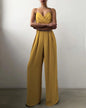 Imani - Elegant Spaghetti Strap Wide-Leg Jumpsuit