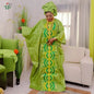 Women's Luxury Elegant Embroidery Traditional outfit with Scarf