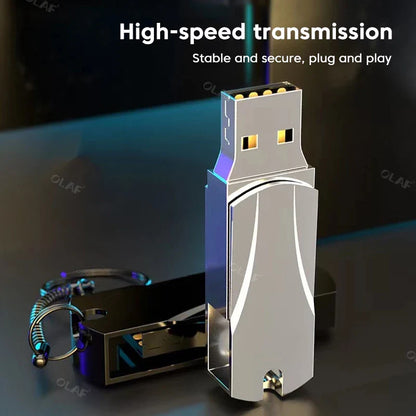 USB 3.0 Flash Drive 512GB 1T 2T Hihg Speed Pen drive Pendrive Waterproof Memory Stick Pen Drive Flash U Disk gifts 256GB