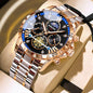 Luxury Men's Watches Trend Fashion Original Quartz Watch for Man Flywheel Style