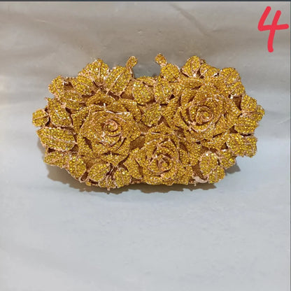 Women's Crystal Clutches Cocktail Purse