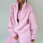 Women's Two-piece Sweater Fleece Sports Tracksuit