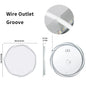Anti-fog LED Bathroom Mirror Circle Backlit HD Wall Mounted Vanity Mirror Shatterproof 3 Colors Lights Adjust