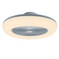 KOMORE Round Acrylic LED Ceiling Light Fan with Remote Control 3 Colour Temperature Memory Functions for Office, Living Room