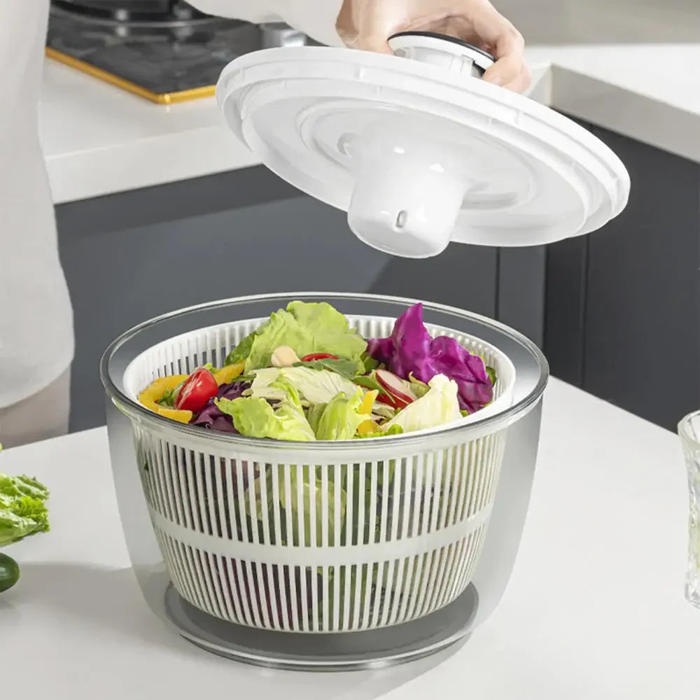 Vegetable Dryer Spinner Lettuce Dryer Vegetable Dehydrator 3L/5L Kitchen Vegetable Dryer Quick Drainage For Fruit Washing And
