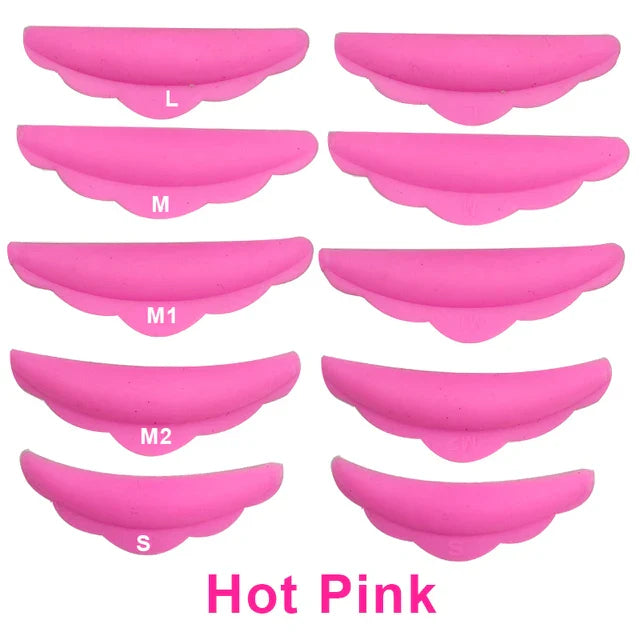 Eyelash Perming Pads Silicone Eyelashes Perm Curler Reusable Lash Lift Shield Pads lash Lifting rods and glue gel