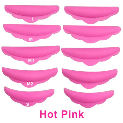Eyelash Perming Pads Silicone Eyelashes Perm Curler Reusable Lash Lift Shield Pads lash Lifting rods and glue gel
