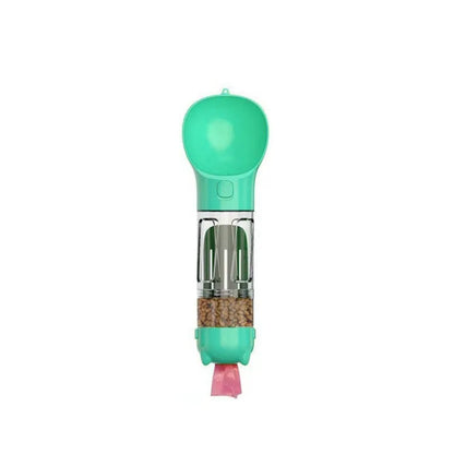 300/500ml Pet Water Food Dispenser 3 in 1 with Trash Bag Box and Shovel Pet Dog Water Bottle Leak Proof Dog Food Feeder