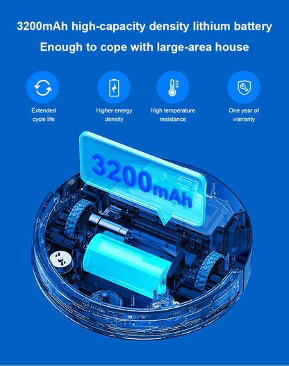 Liectroux / LILIN X6 LDS Robot Vacuum Cleaner,Laser Lidar Navigation,Wet Dry Mopping,6500Pa Suction,Multi-Floor Map,Carpet Boost