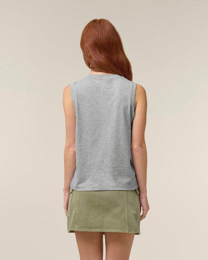 Organic High Neck Tank Top: Womens