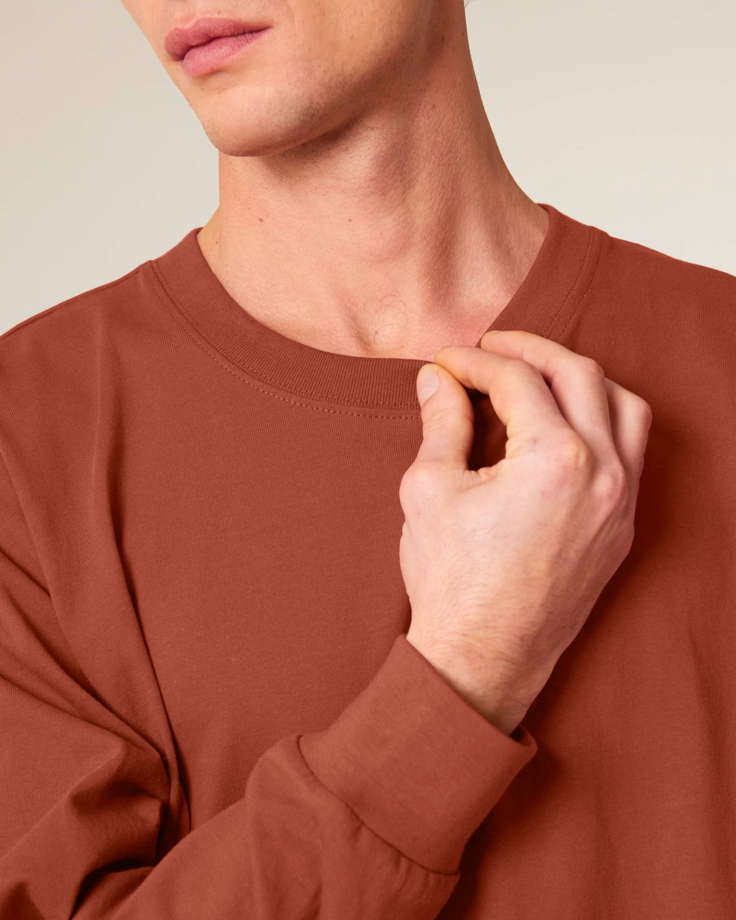 Organic Heavyweight Relaxed Long Sleeve T-shirt: Unisex