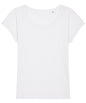 Organic Slub Rolled Sleeve T-shirt Womens