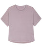 Organic Garment Dyed Roll Sleeve T-shirt: Womens