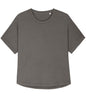 Organic Garment Dyed Roll Sleeve T-shirt: Womens