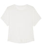 Organic Garment Dyed Roll Sleeve T-shirt: Womens