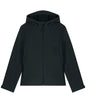 Recyled Polyester Hooded Softshell Jacket: Womens